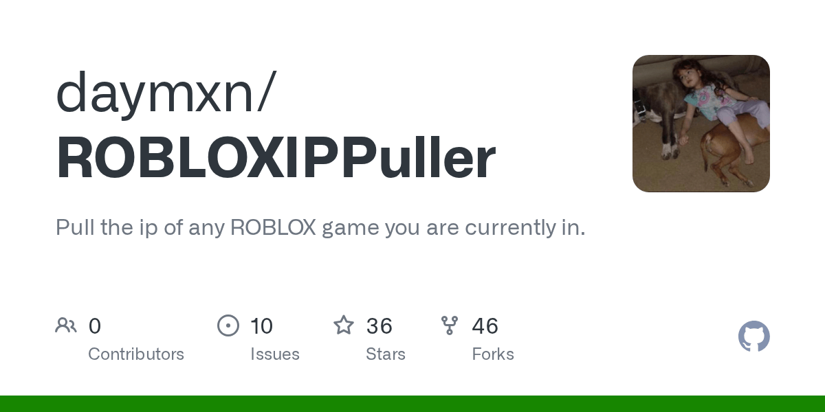 GitHub daymxn/ROBLOXIPPuller Pull the ip of any ROBLOX game you are