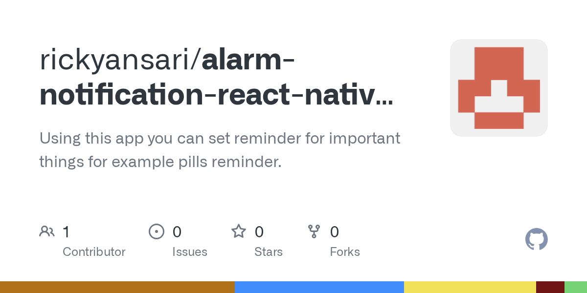 GitHub rickyansari/alarmnotificationreactnativeapp Using this