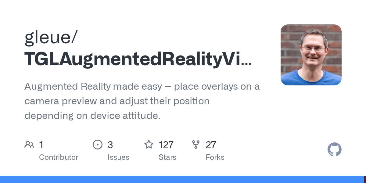 GitHub gleue/TGLAugmentedRealityView Augmented Reality made easy