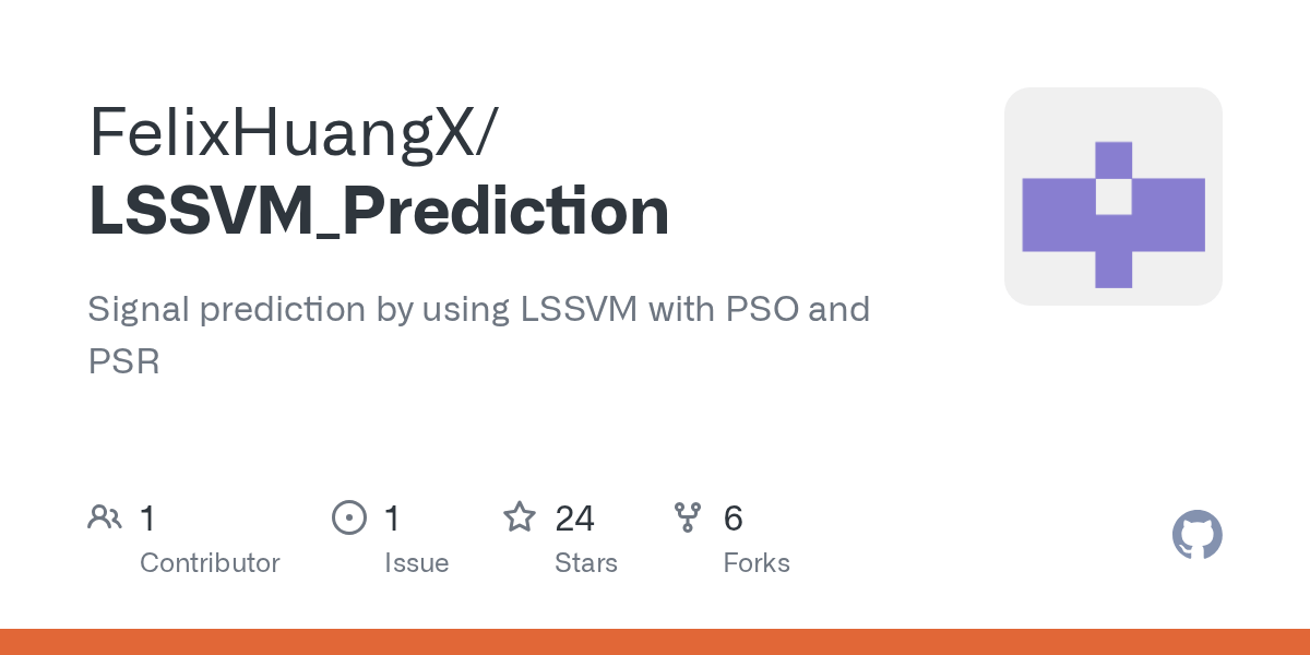 GitHub - FelixHuangX/LSSVM_Prediction: Signal prediction by using LSSVM