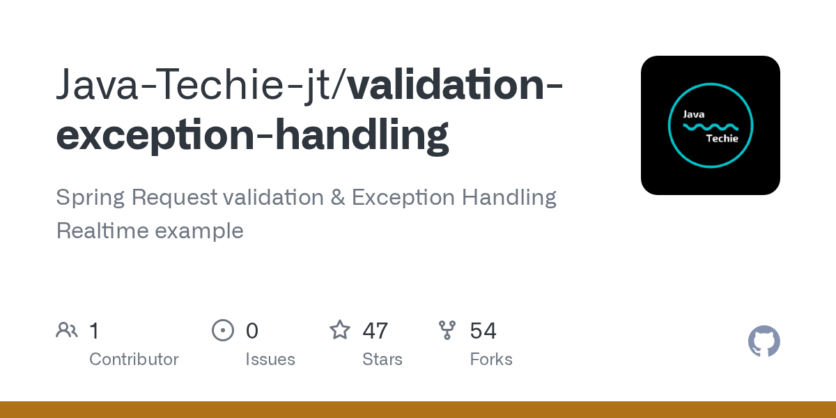 validationexceptionhandling/UserService.java at main · JavaTechiejt