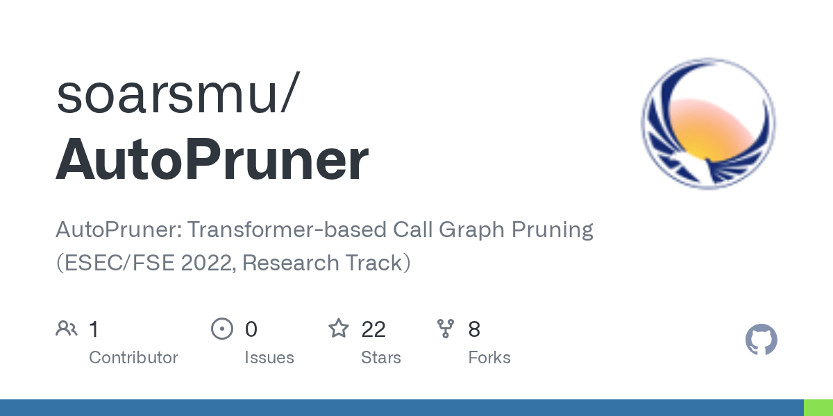 GitHub soarsmu/AutoPruner AutoPruner Transformerbased Call Graph Pruning (ESEC/FSE 2022