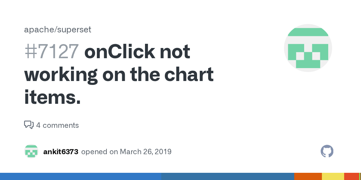 onClick not working on the chart items. · Issue 7127 · apache/superset