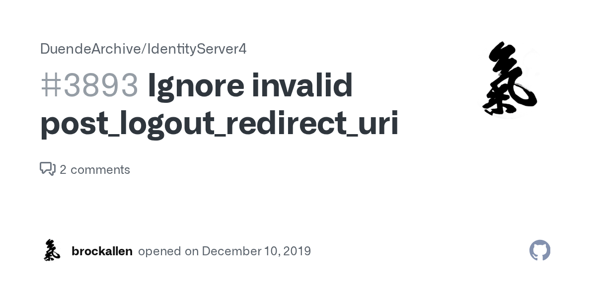 Ignore invalid post_logout_redirect_uri · Issue 3893 · IdentityServer