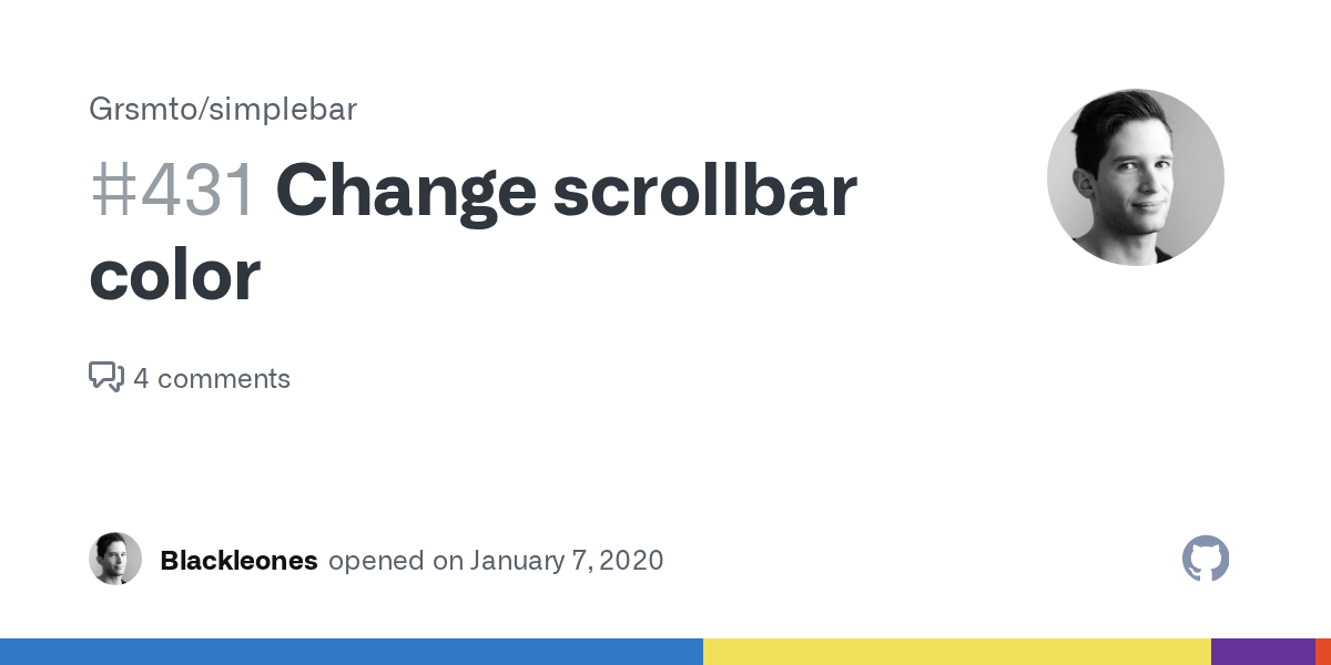 Change scrollbar color · Issue 431 · Grsmto/simplebar · GitHub