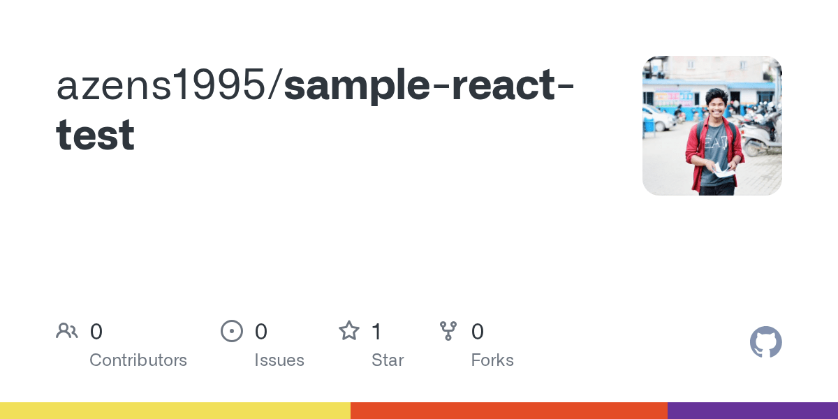 GitHub azens1995/samplereacttest