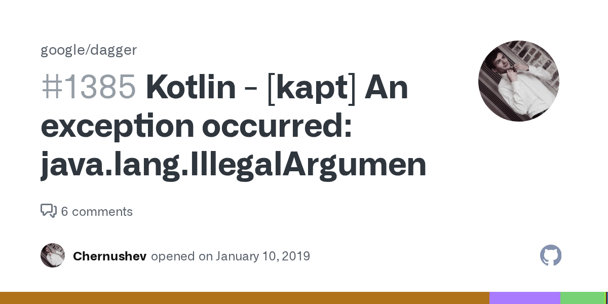 Kotlin [kapt] An exception occurred java.lang
