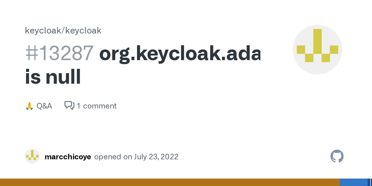 org.keycloak.adapters.KeycloakDeployment.getAuthUrl() is null · keycloak keycloak · Discussion