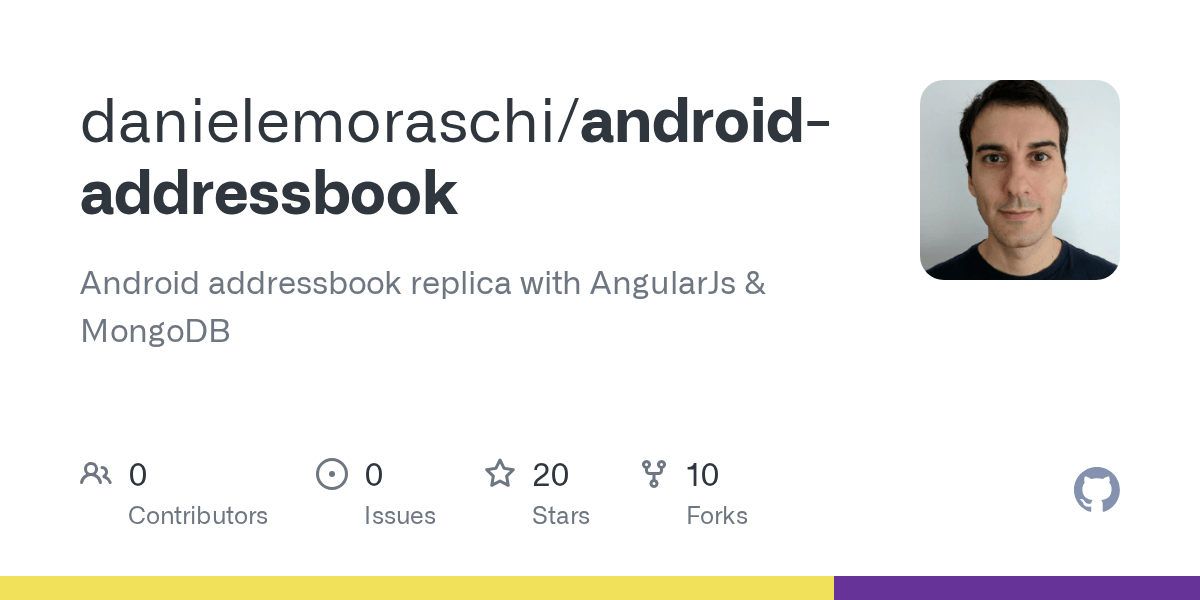 GitHub danielemoraschi/androidaddressbook Android addressbook