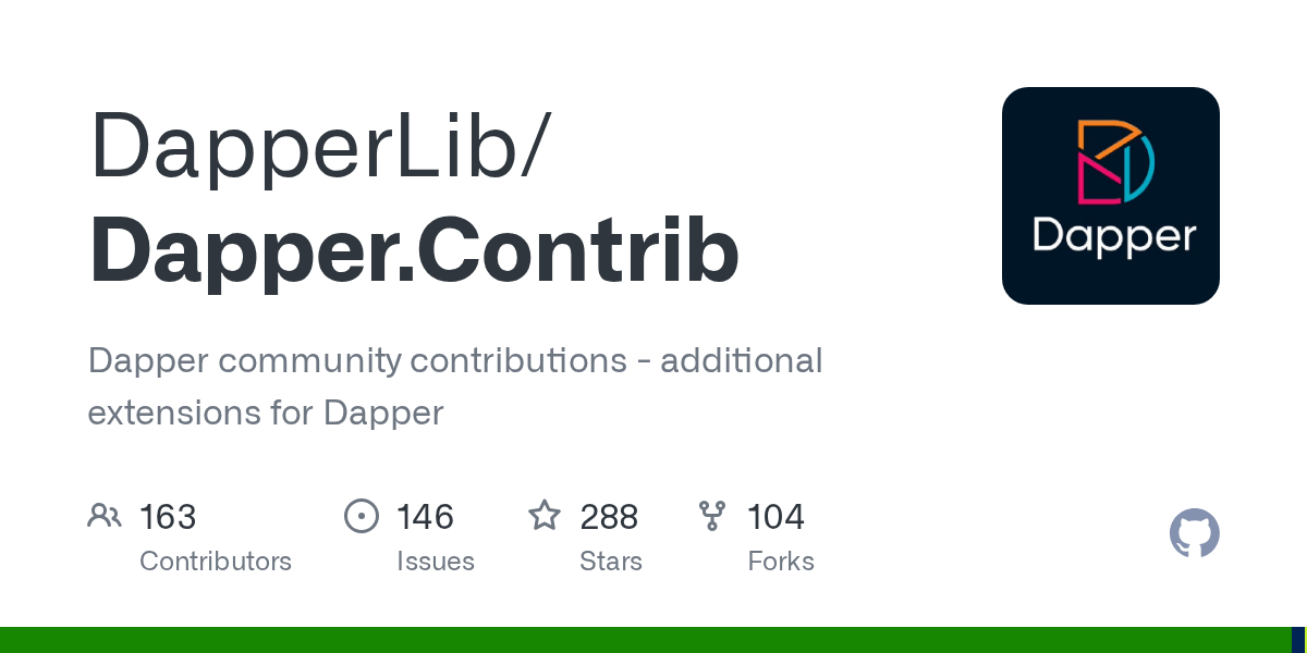 Dapper.Contrib/SqlMapperExtensions.cs at main · DapperLib/Dapper