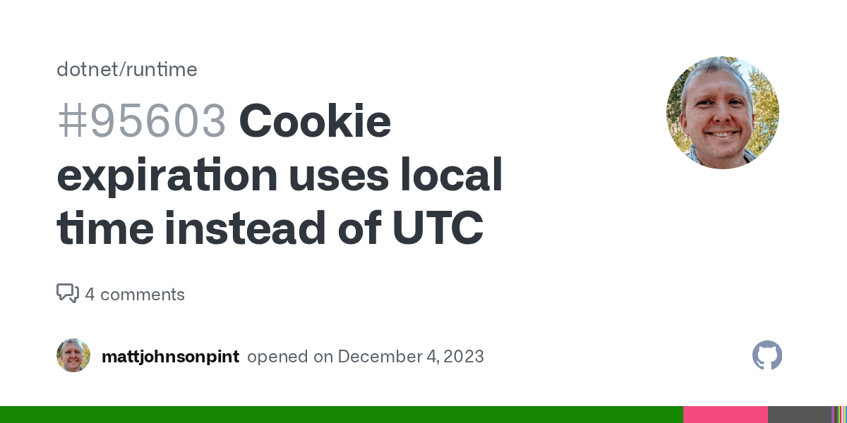 Cookie expiration uses local time instead of UTC · Issue 95603