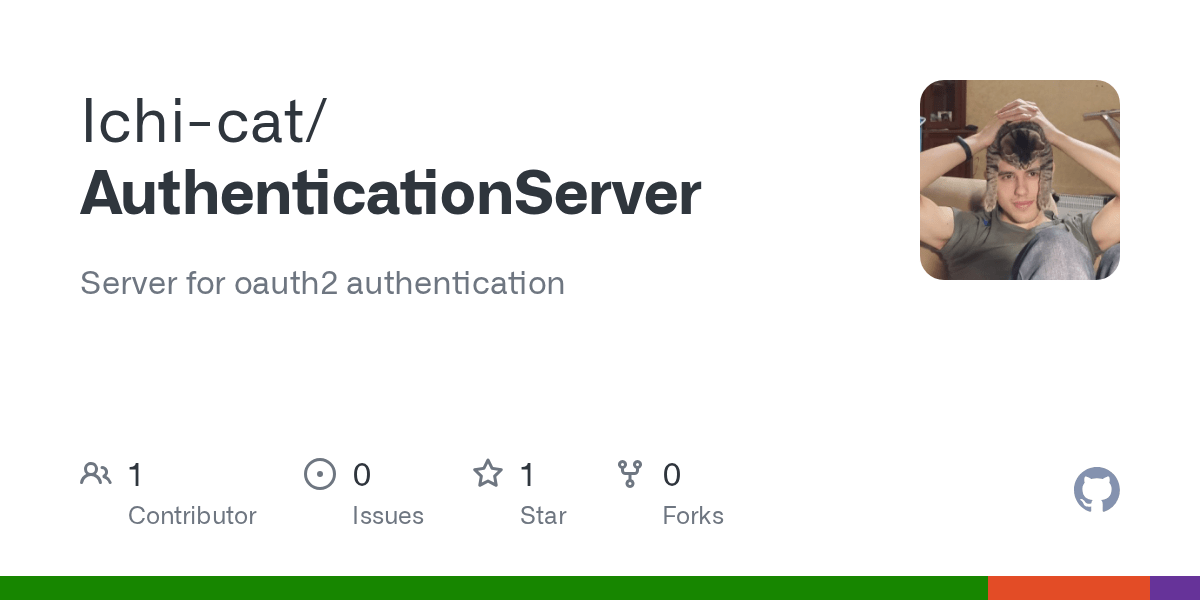 GitHub Ichicat/AuthenticationServer Server for oauth2 authentication