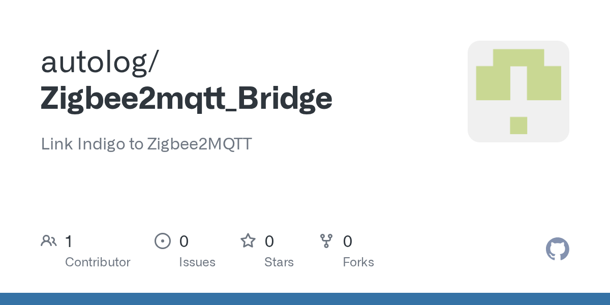 GitHub - autolog/Zigbee2mqtt_Bridge: Link Indigo to Zigbee2MQTT