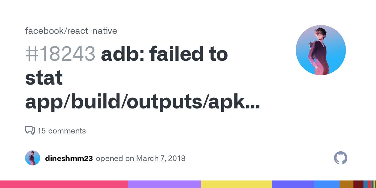 adb failed to stat app/build/outputs/apk/appdebug.apk