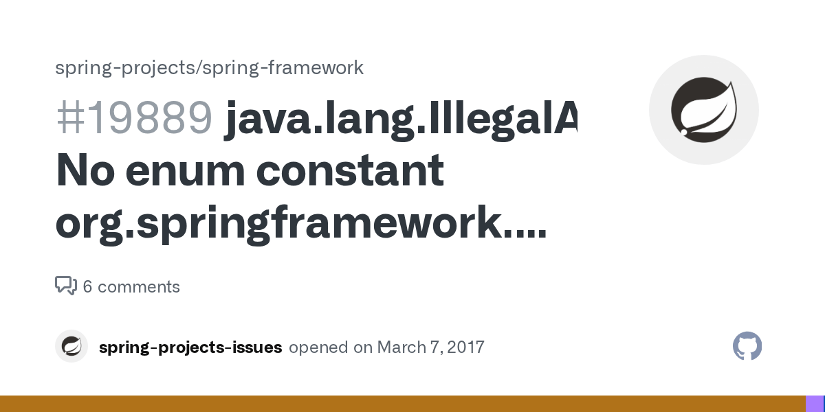 java.lang.IllegalArgumentException No enum constant org