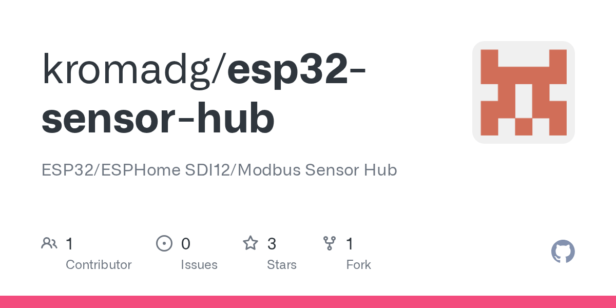 GitHub kromadg/esp32sensorhub ESP32/ESPHome SDI12/Modbus Sensor Hub