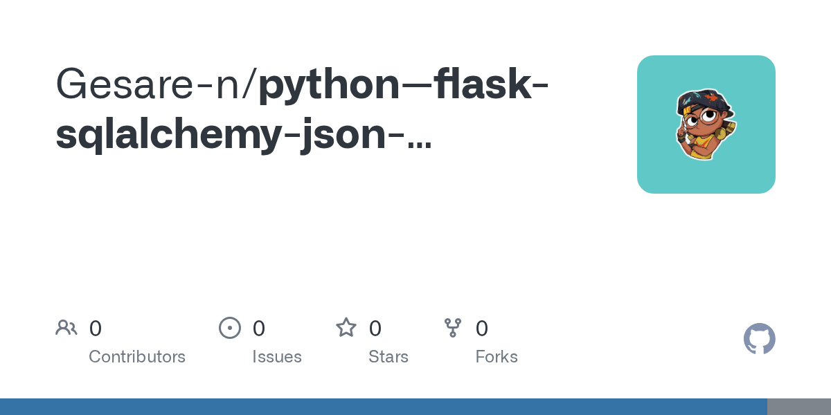 pythonflasksqlalchemyjsonresponse/pytest.ini at main · Gesaren