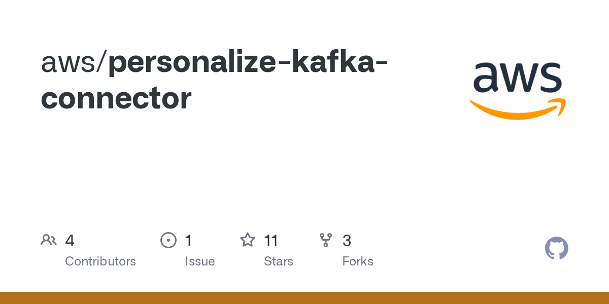 GitHub aws/personalizekafkaconnector