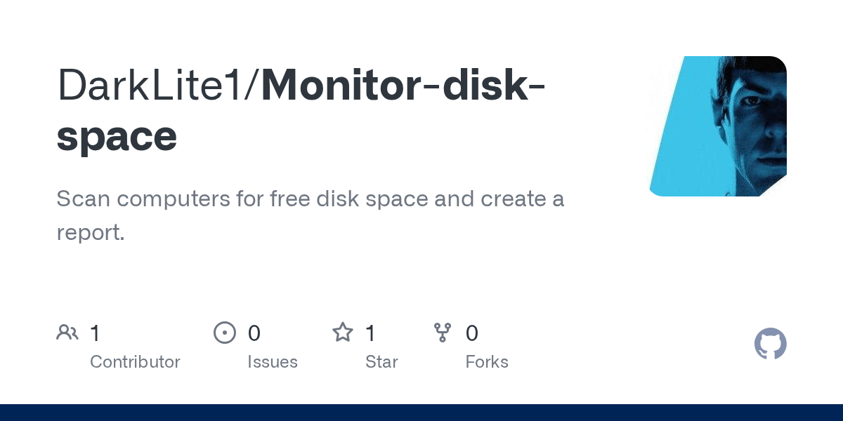 GitHub DarkLite1/Monitordiskspace Scan computers for free disk