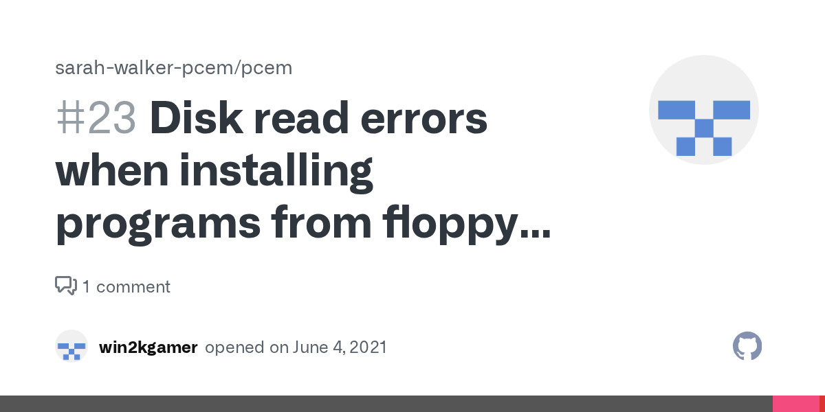 Disk read errors when installing programs from floppy under WfW 3.11