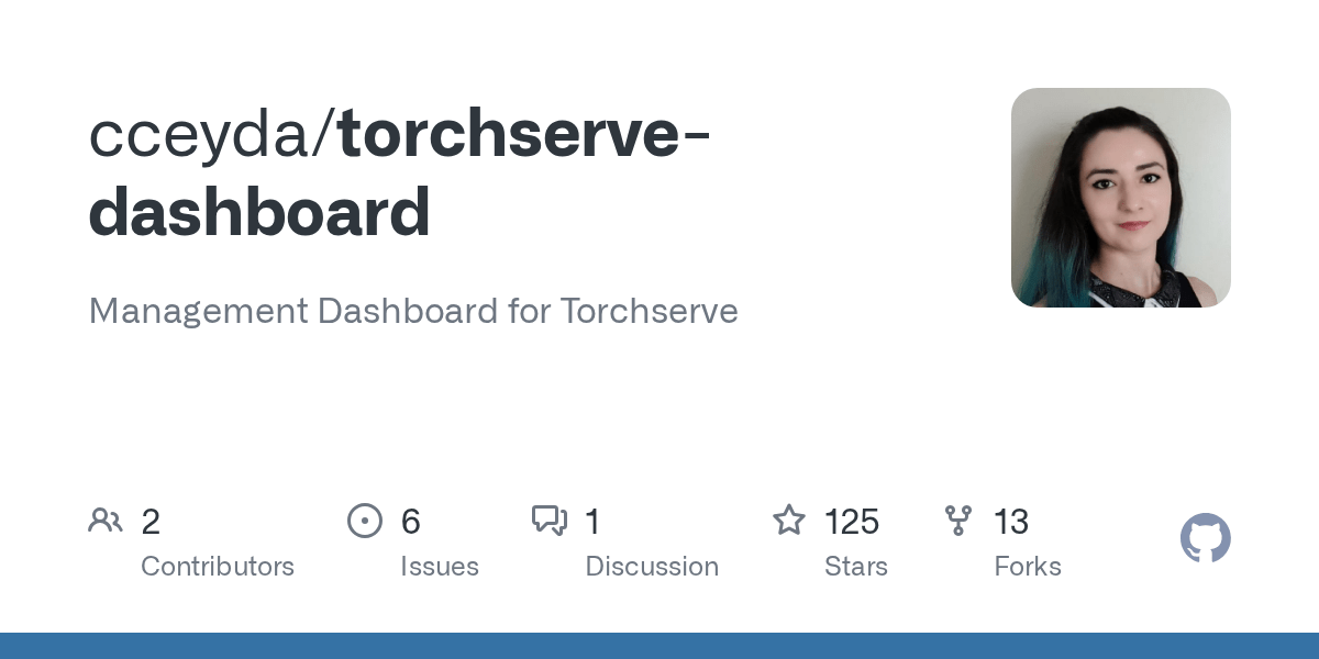 GitHub cceyda/torchservedashboard Management Dashboard for Torchserve