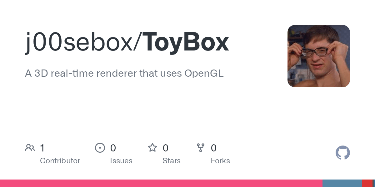 GitHub j00sebox/ToyBox A 3D realtime renderer that uses OpenGL