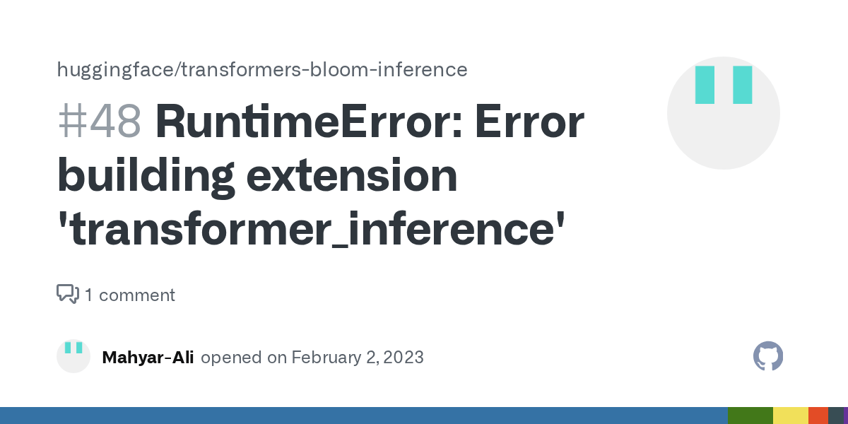 RuntimeError Error building extension 'transformer_inference' · Issue