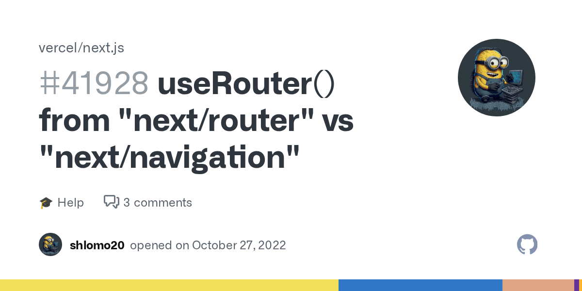 useRouter() from "next/router" vs "next/navigation" · vercel next.js
