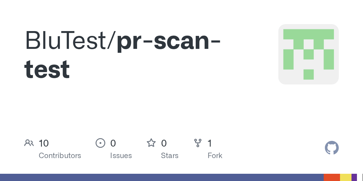 GitHub BluTest/prscantest