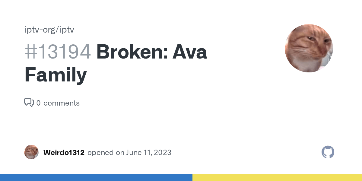 Broken Ava Family · Issue 13194 · · GitHub