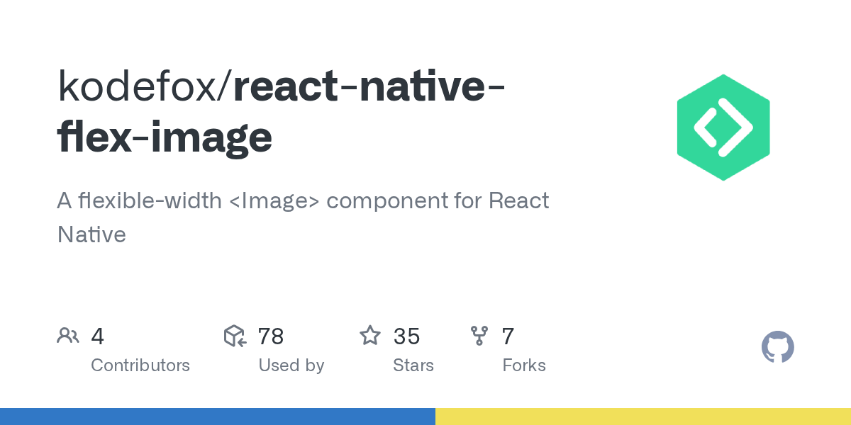 GitHub kodefox/reactnativefleximage A flexiblewidth component