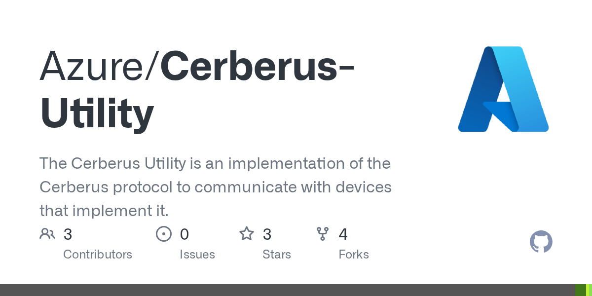 GitHub - Azure/Cerberus-Utility: The Cerberus Utility is an