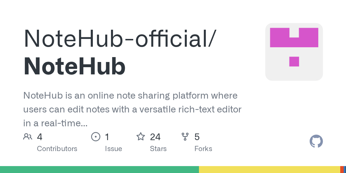 GitHub NoteHubofficial/NoteHub NoteHub is an online note sharing