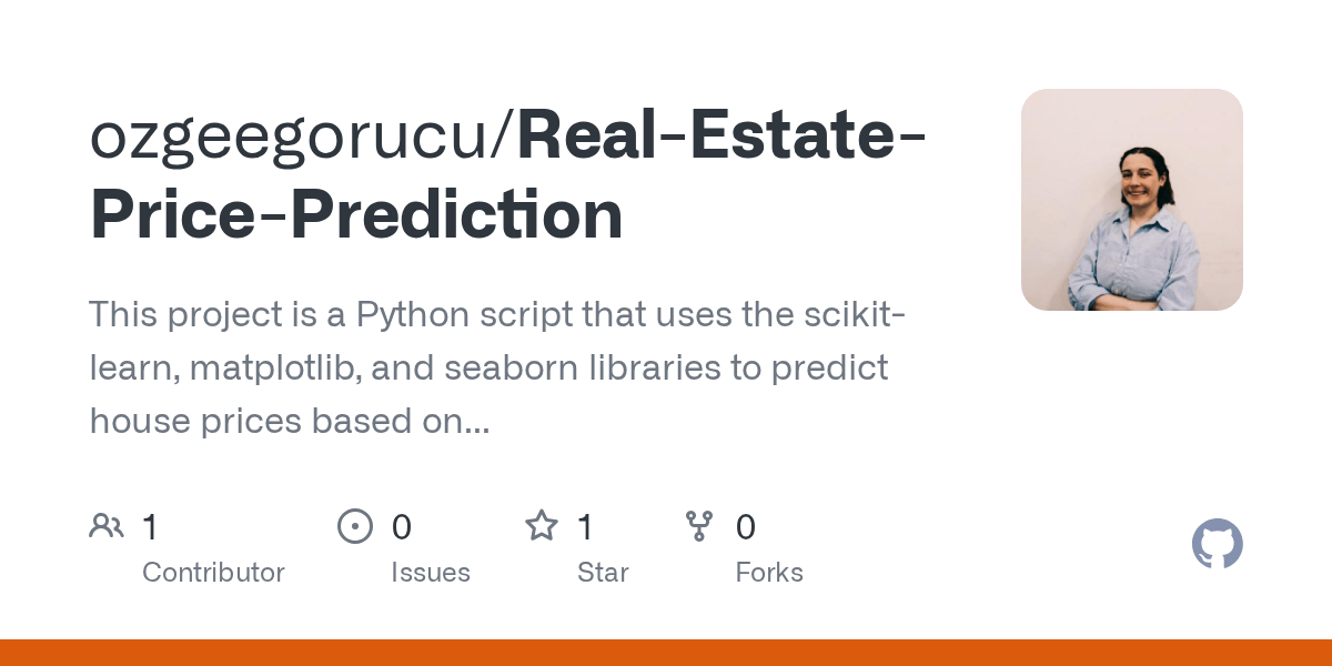 GitHub ozgeegorucu/RealEstatePricePrediction This project is a