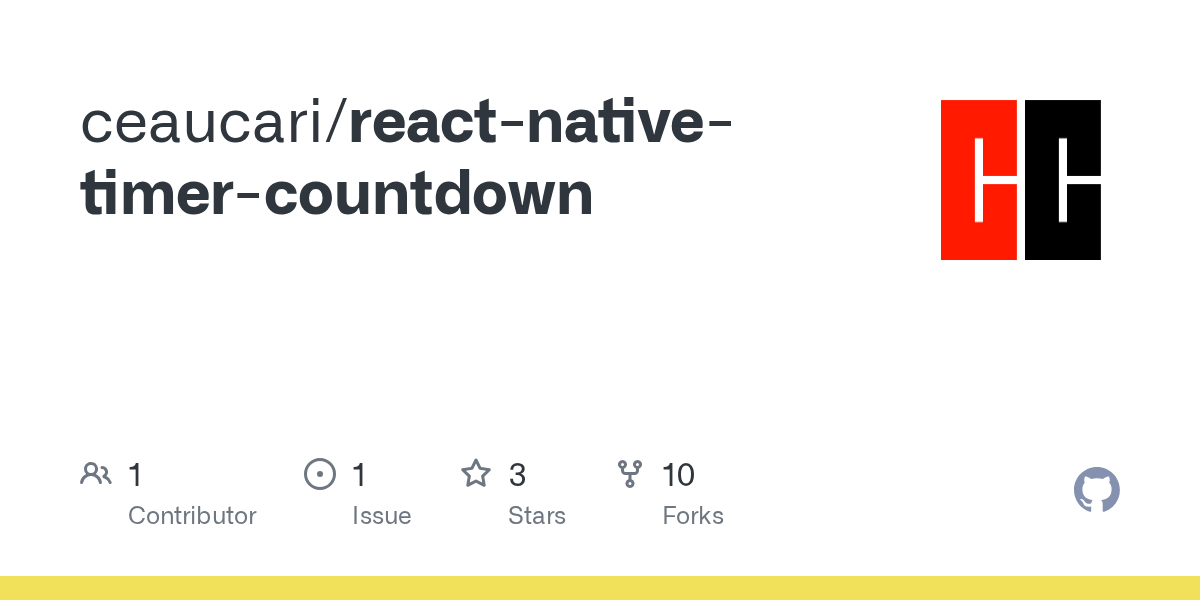 GitHub ceaucari/reactnativetimercountdown