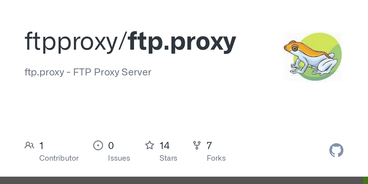 GitHub ftpproxy/ftp.proxy ftp.proxy FTP Proxy Server