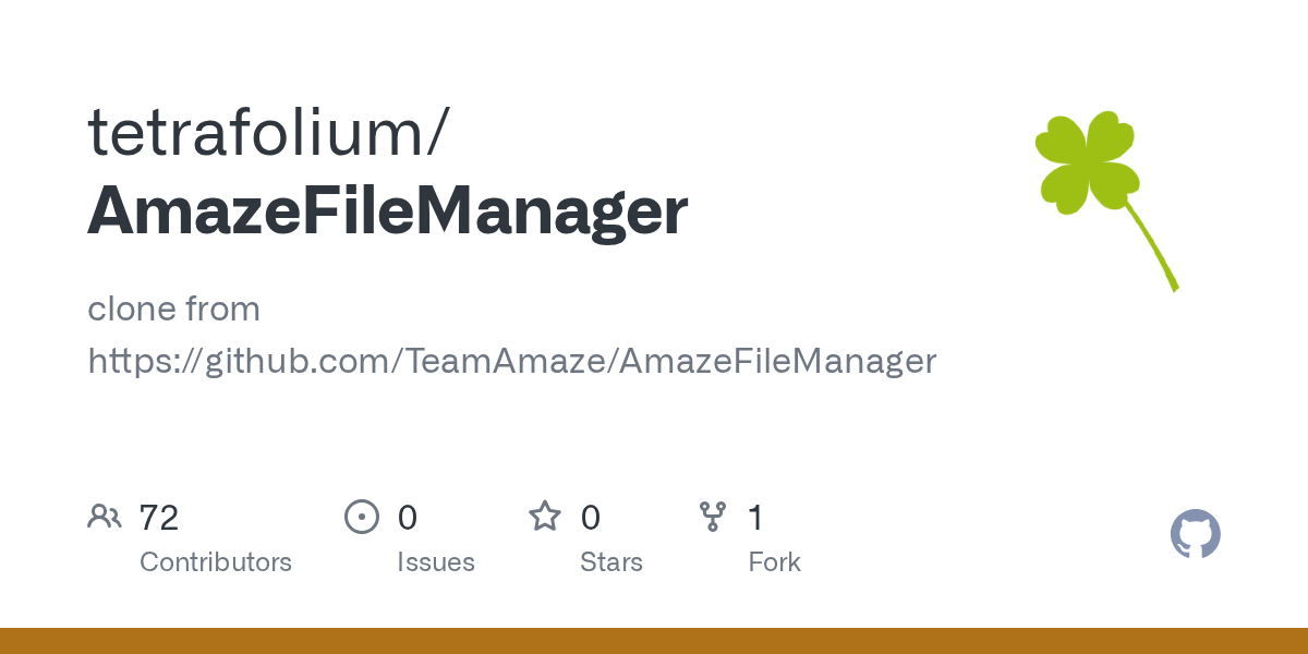 GitHub tetrafolium/AmazeFileManager clone from