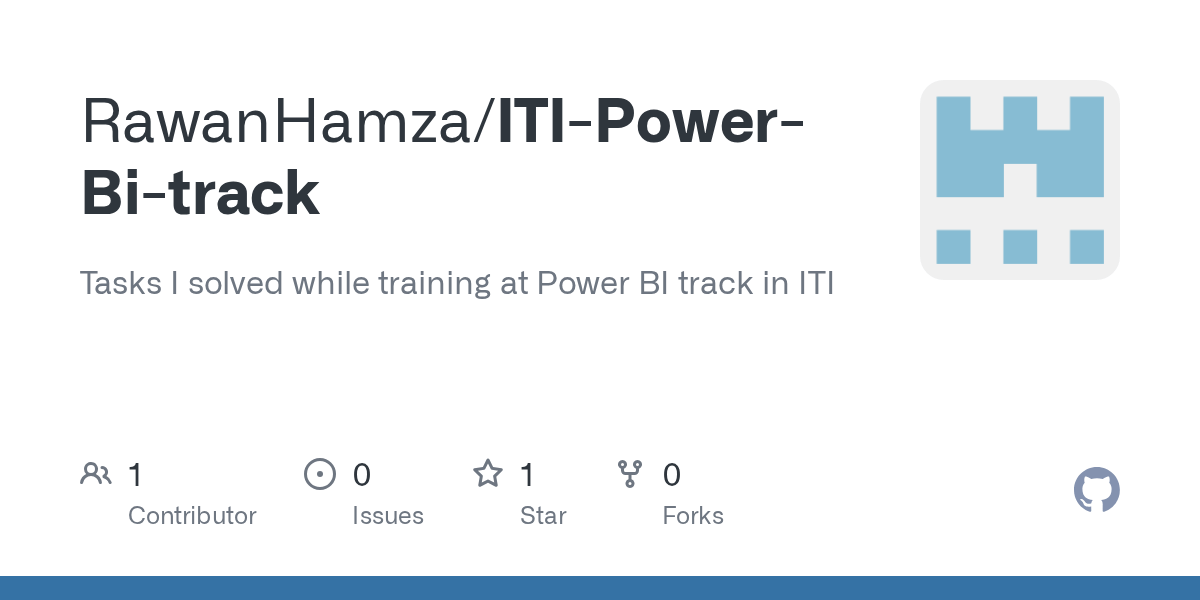 GitHub RawanHamza/ITIPowerBitrack Tasks I solved while training
