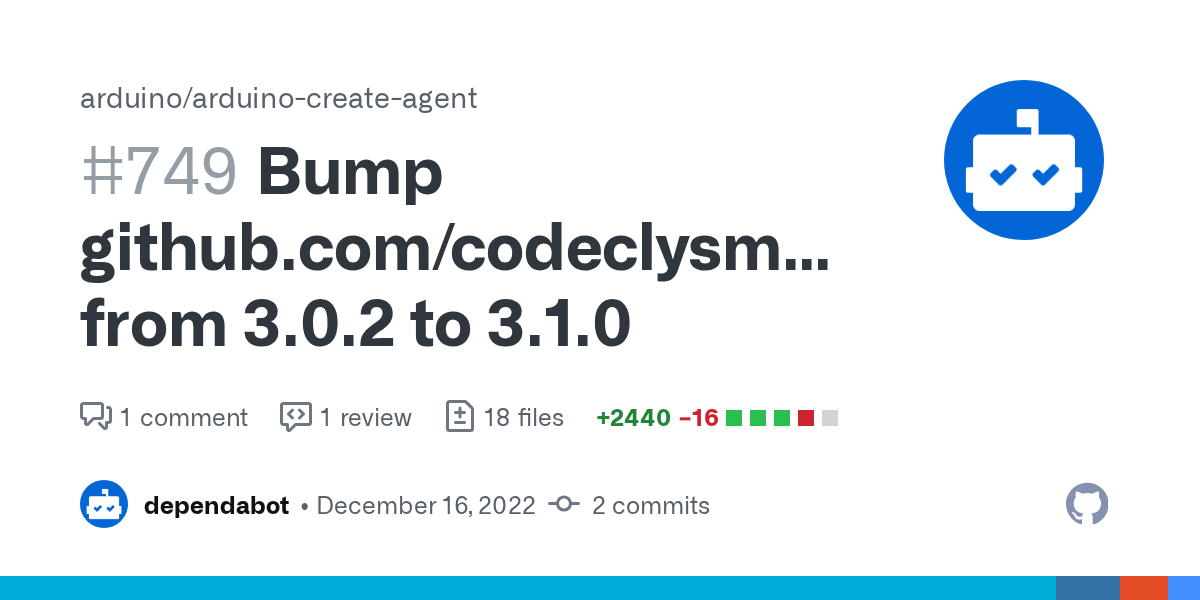 Bump from 3.0.2 to 3.1.0 by dependabot