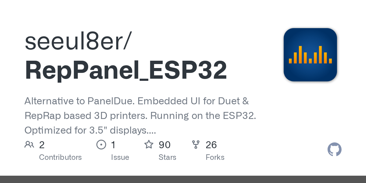 GitHub seeul8er/RepPanel_ESP32 Alternative to PanelDue. Embedded UI