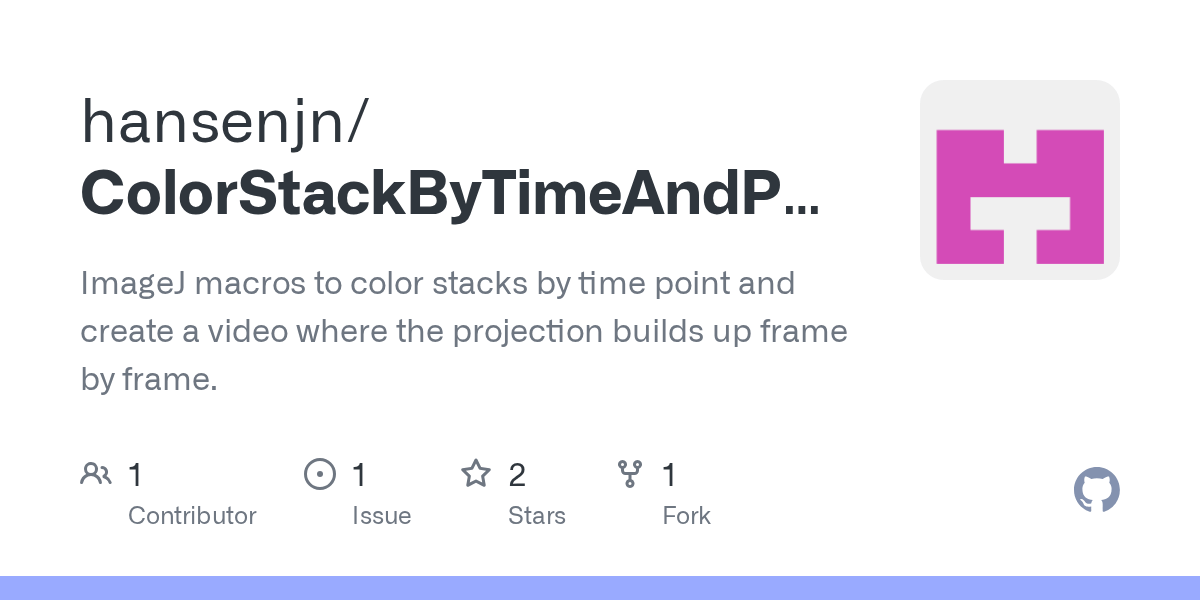 GitHub hansenjn/ColorStackByTimeAndProject ImageJ macros to color