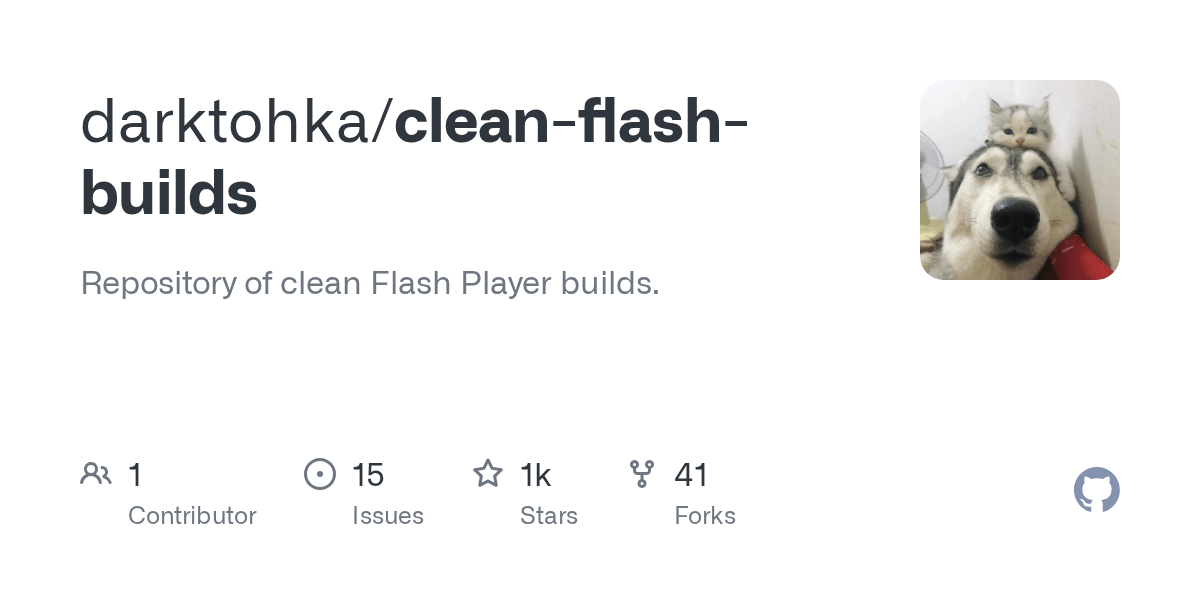 Actions · darktohka/clean-flash-builds · GitHub