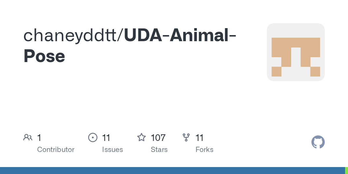 GitHub chaneyddtt/UDAAnimalPose