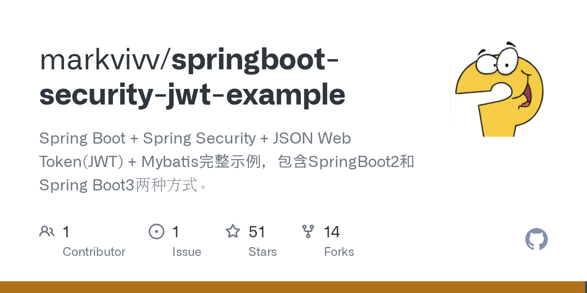 GitHub markvivv/springbootsecurityjwtexample Spring Boot + Spring