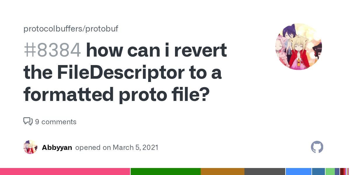 how can i revert the FileDescriptor to a formatted proto file? · Issue