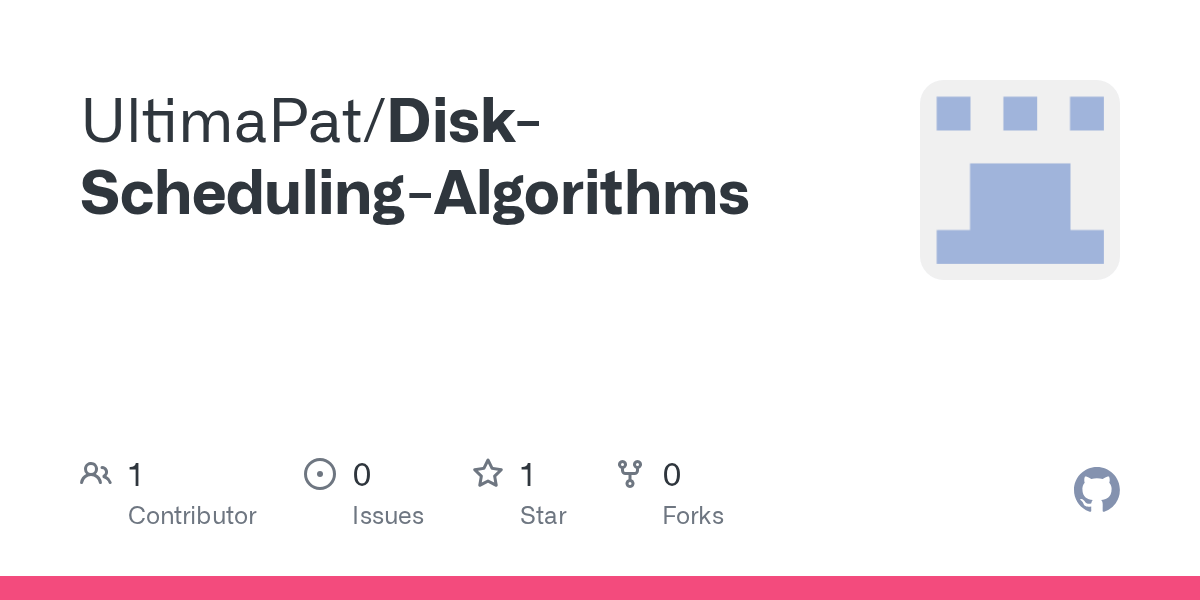 GitHub UltimaPat/DiskSchedulingAlgorithms