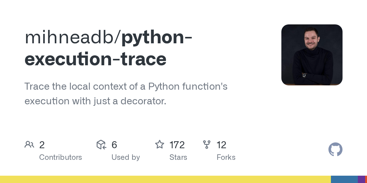 GitHub mihneadb/pythonexecutiontrace Trace the local context of a