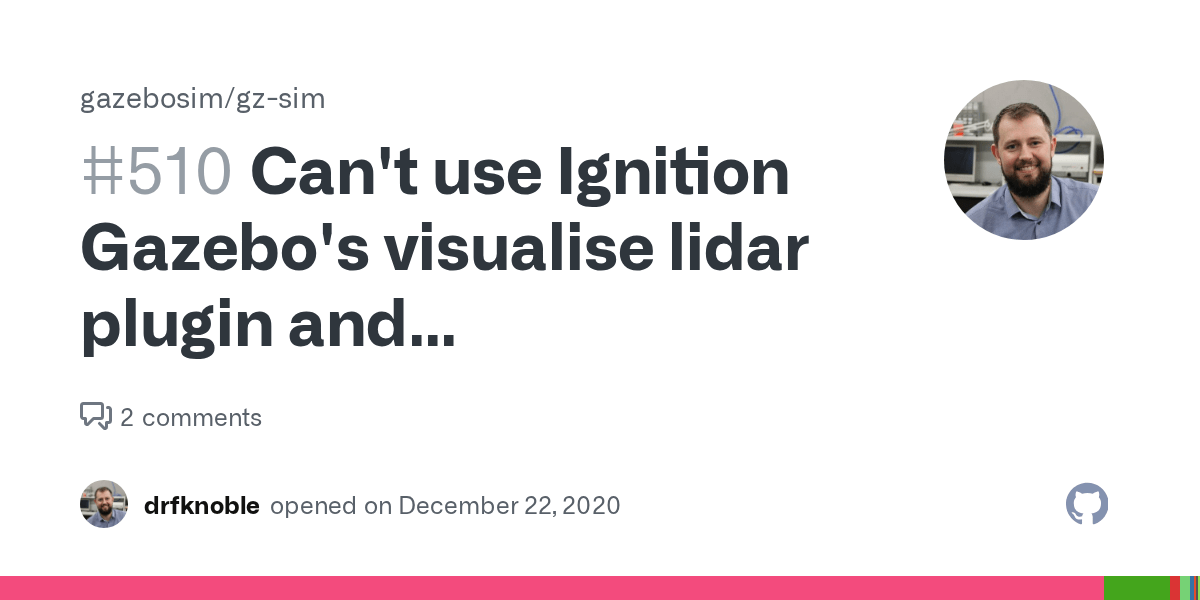Can't use Ignition Gazebo's visualise lidar plugin and ros_ign_bridge