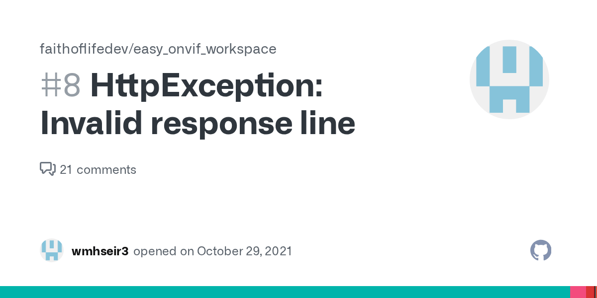 HttpException Invalid response line · Issue 8 · faithoflifedev/easy