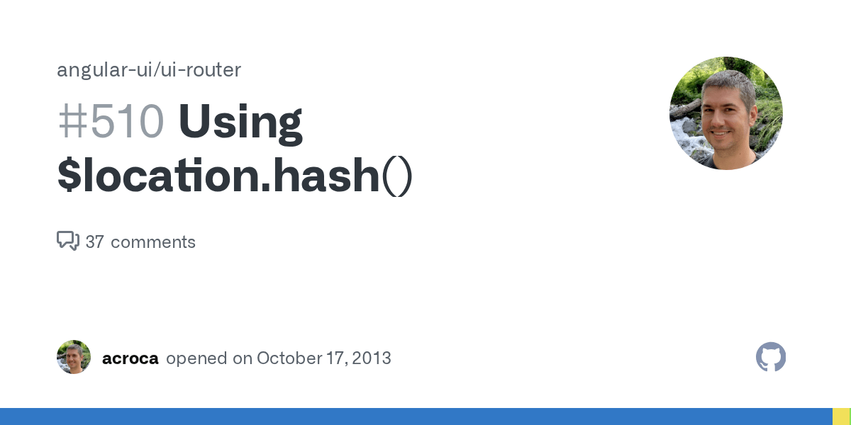 Using location.hash() · Issue 510 · angularui/uirouter · GitHub
